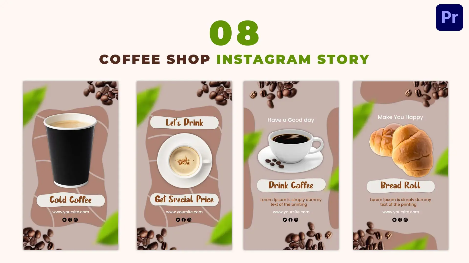 Coffee Shop Menu Instagram Story